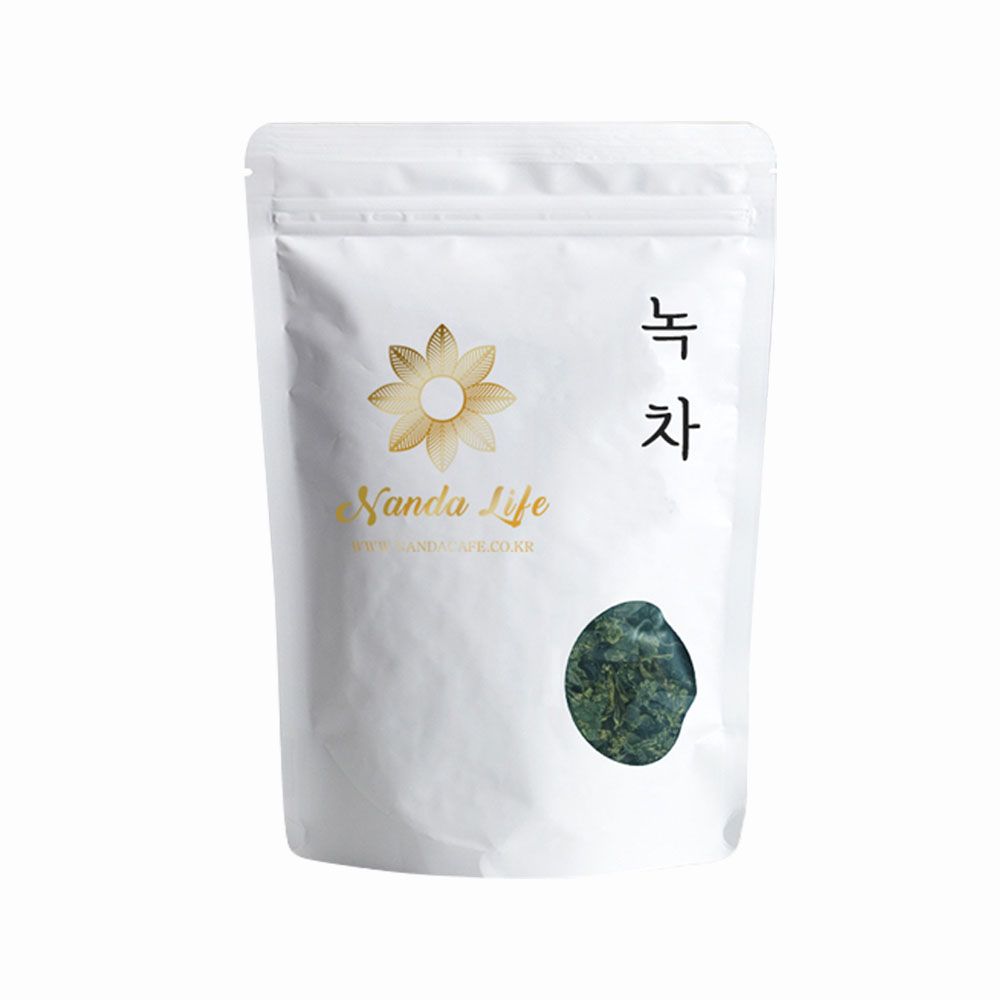 Nanda Life Dried Green Tea Leaves 100g 100% Korean Boseong Origin Low-Temperature Dried Natural Herb Tea Antioxidant Rich _ Made in Korea